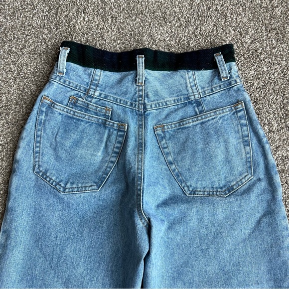 Jou Jou Vintage Light Wash Straight Leg Jean with Blue/green Plaid, Size… - Picture 8 of 10